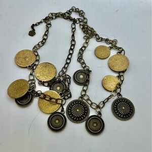 Trina Turk Antique Gold Coin Necklace